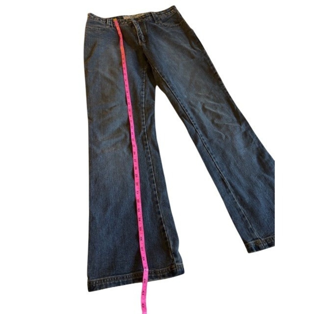 Billabong Original Vintage Studded Dark Wash Straight Leg Denim Jeans Women 7 - Picture 7 of 8